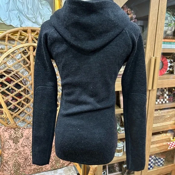 Triple Aught Design Wool Black Zip-Up Hoodie size XS - Picture 3 of 5